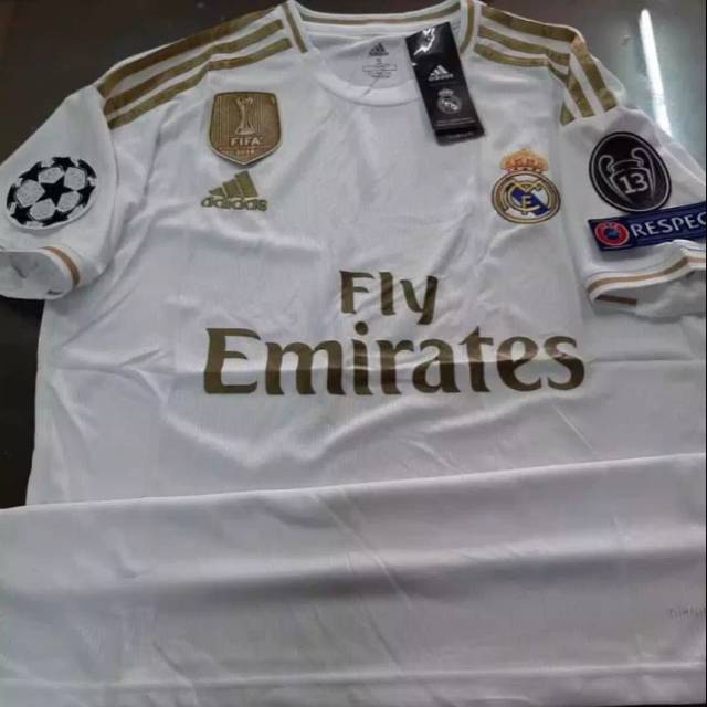 Jual JERSEY BAJU BOLA REAL MADRID HOME 2019 2020 FULL PATCH UCL