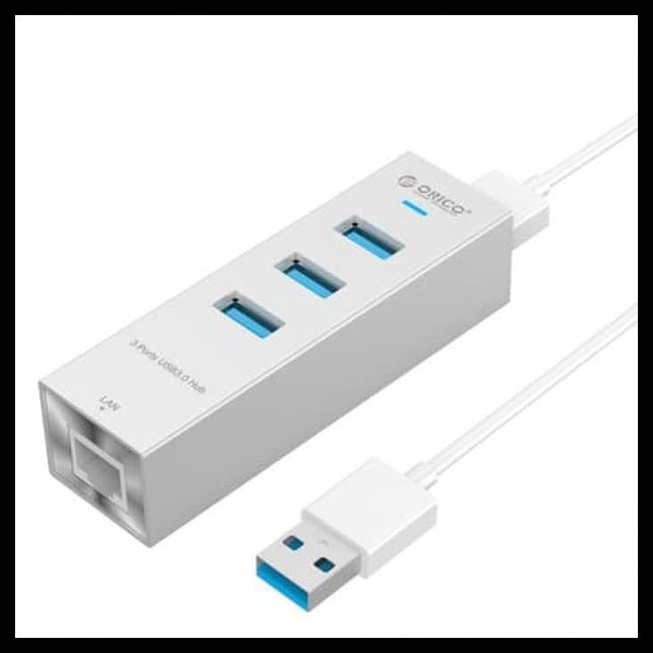 Jual 8v0x Orico Type C And A To Usb3 0 3 Port Hub With Gigabit Etehrnet