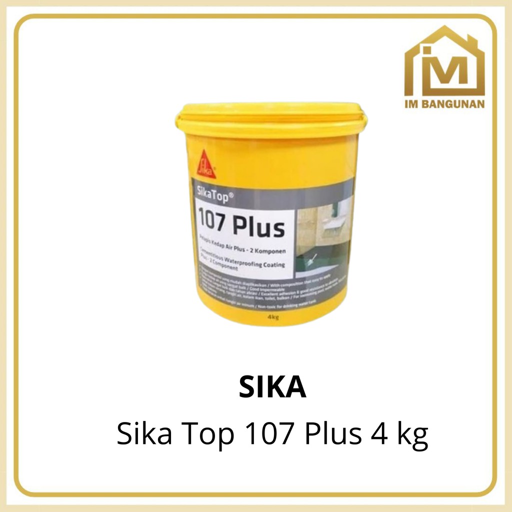 Jual SikaTop 107 Plus Waterproofing 2 Komponen 4kg Pelapis Anti Bocor