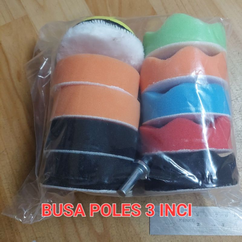 Jual Spon Busa Poles Mobil Motor Pc Sponge Wool Polishing Set