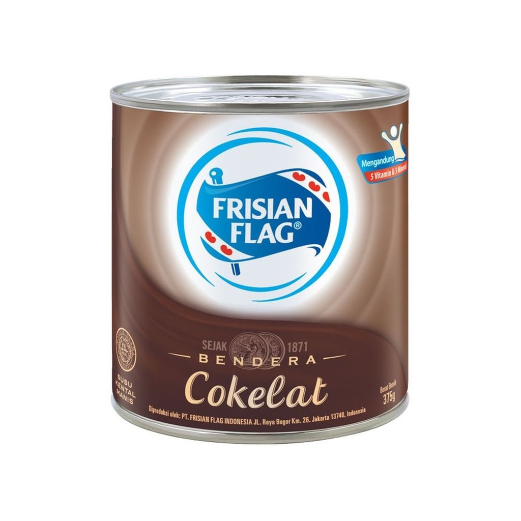 Jual Susu Kental Manis Bendera Kaleng Frisian Flag COKELAT PER 3 PCS