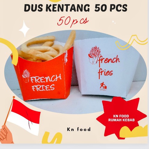 Jual Box French Fries Dus French Fries Kecil Dus Kemasan Kentang