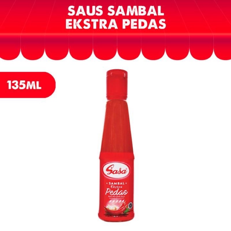 Jual Sasa Saus Sambal Extra Pedas Saus Tomat 135gr Botol Plastik