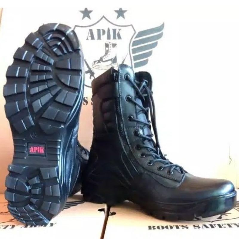 Jual Sepatu Pdl Lgr Djr Sol Komando Titan Delta Apik Kulit Sapi Asli