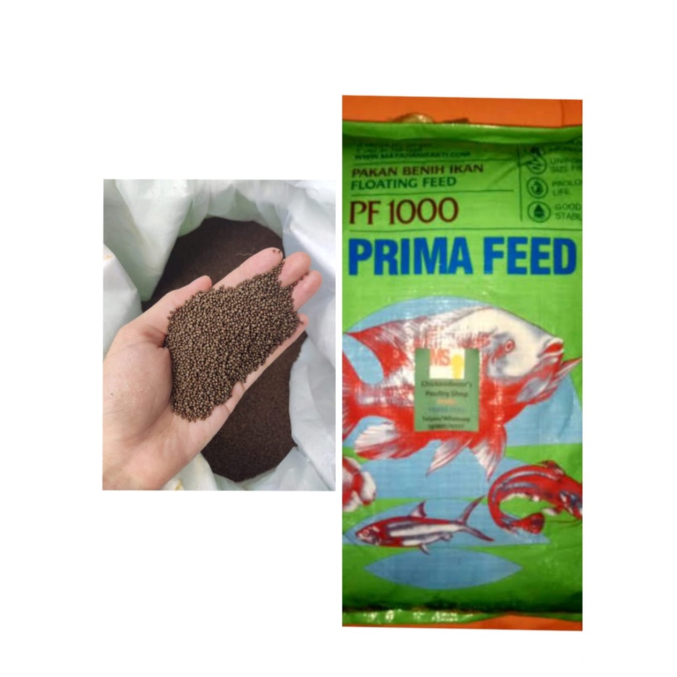 Jual Repack Pakan Pelet Ikan PF 1000 Ukuran 1kg Prima Feed Shopee