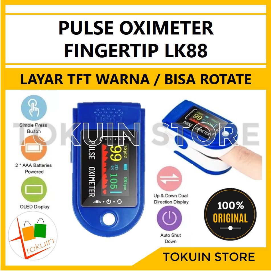 Jual Pulse Oximeter Oxymeter LK88 OLED Fingertip SP02 Ukur Saturasi