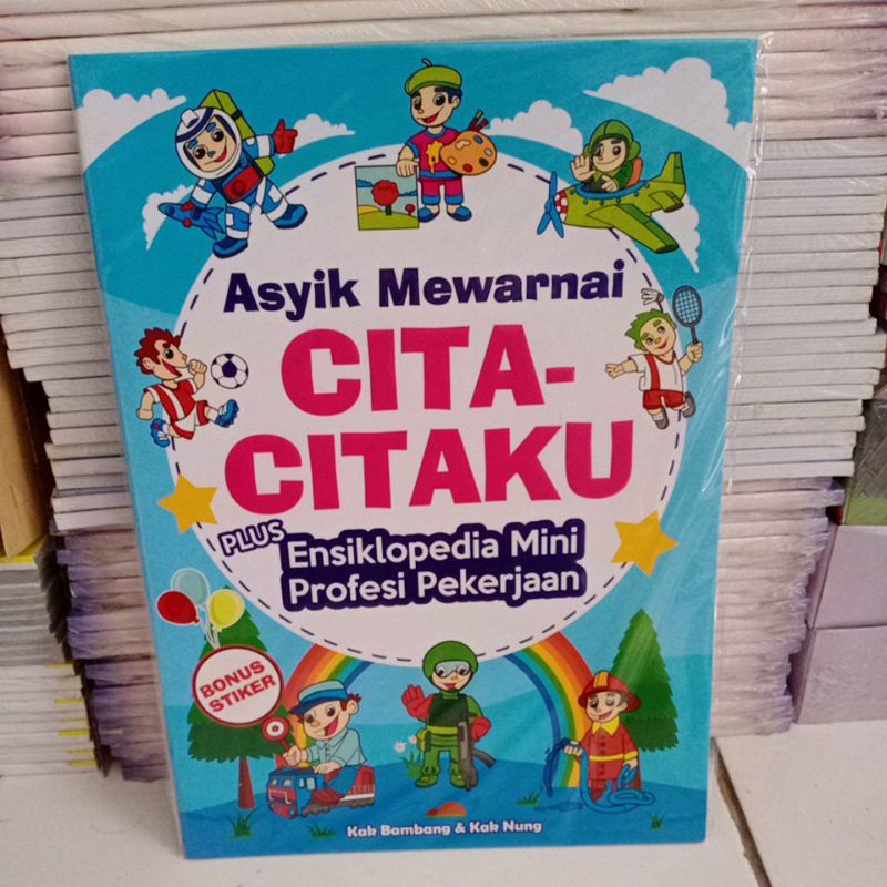 Jual Buku Asyik Mewarnai Cita Citaku Plus Ensiklopedia Mini Profesi