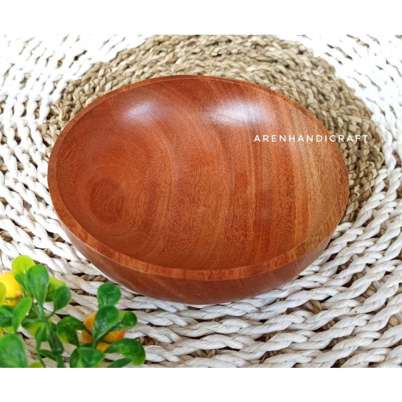 Jual ARENHANDICRAFT Mangkok Kayu Mahoni 12 Dan 15 Cm Shopee Indonesia