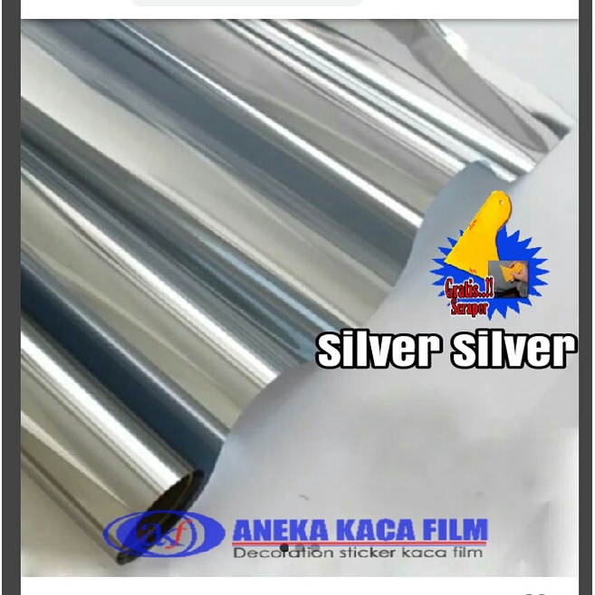 Jual Stiker Gorden Mirror Kaca Film Silver Cermin One Way Cermin