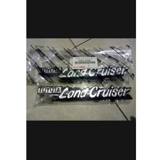 Jual Emblem Tulisan Toyota Land Cruiser Hardtop Original Shopee Indonesia