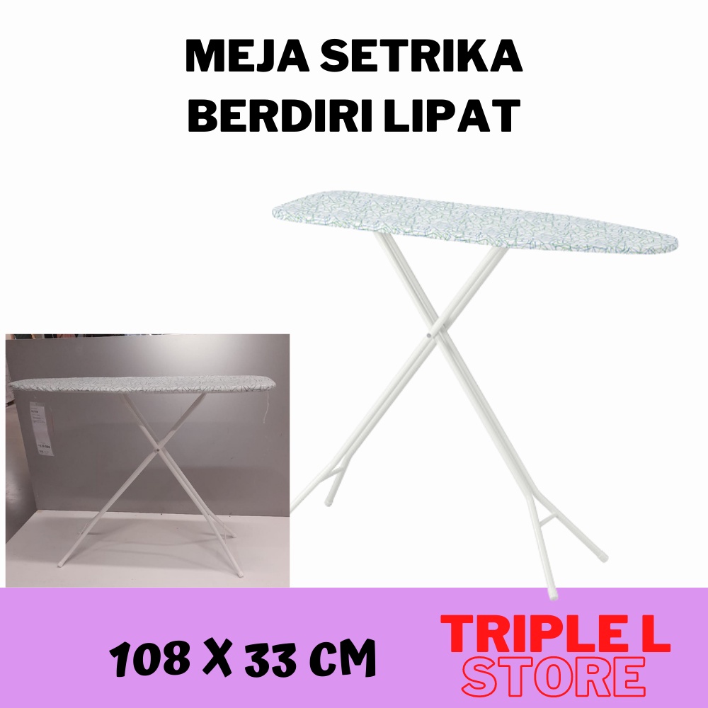 Jual Meja Setrika Gosokan Berdiri Lipat Ironing Board 108 X 33 Cm RTR