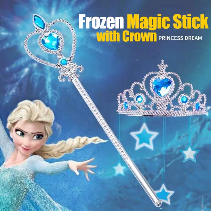 Jual Bostonstore Frozen Magic Set Elsa Anna Mahkota Dan Tongkat 7pcs