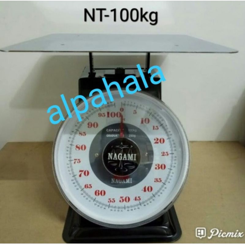 Jual BEST SELLER Timbangan Duduk Jarum Piring Datar NAGAMI 100kg