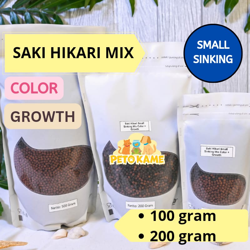 Jual Saki Hikari MIX SMALL SINKING Color Growth 100 Dan 200 Gram