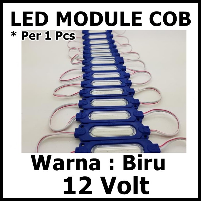 Jual LED Module Batang COB 12 Volt 12V Waterproof Warna Biru Shopee