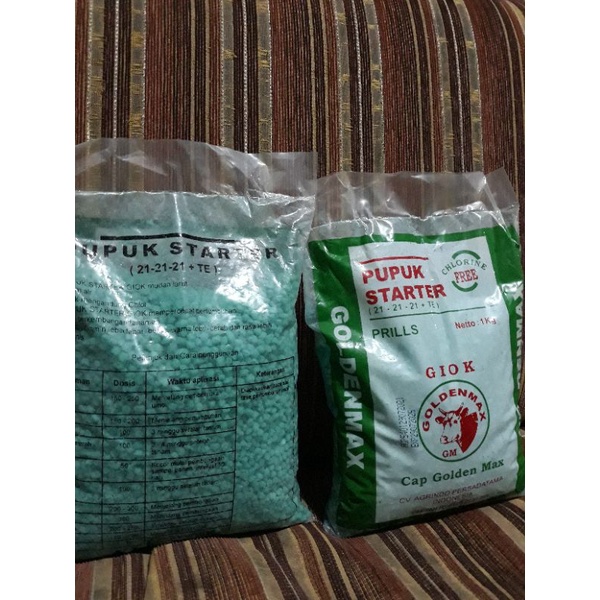 Jual Pupuk Npk 21 21 21 TE Starter Golden Max 1kg Shopee Indonesia