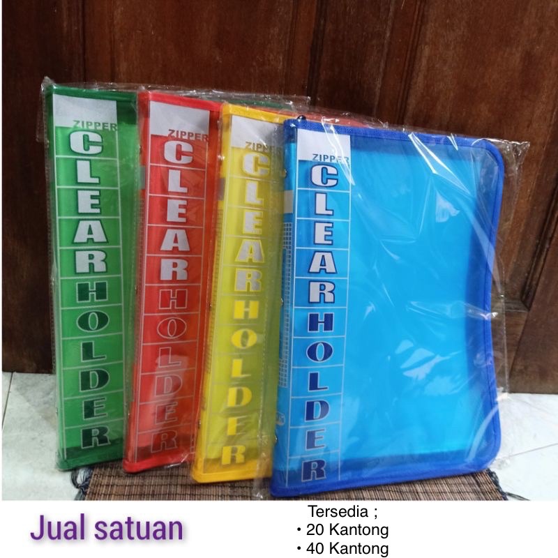 Jual Map Dokumen Zipper Map Clear Holder F4 20 Kantong 40 Kantong