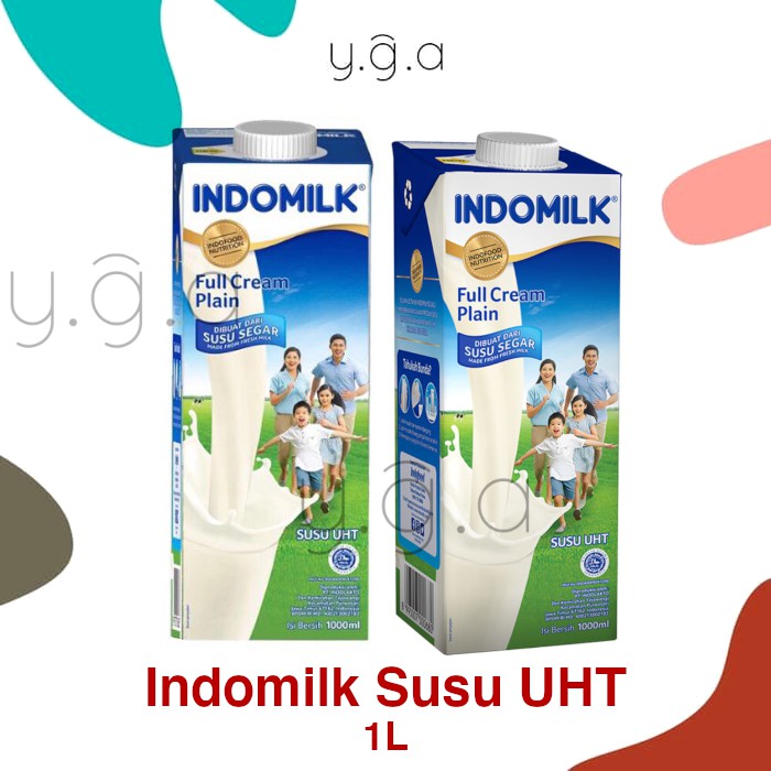 Jual Indomilk Susu Uht Full Cream Plain Indo Milk L Shopee Indonesia