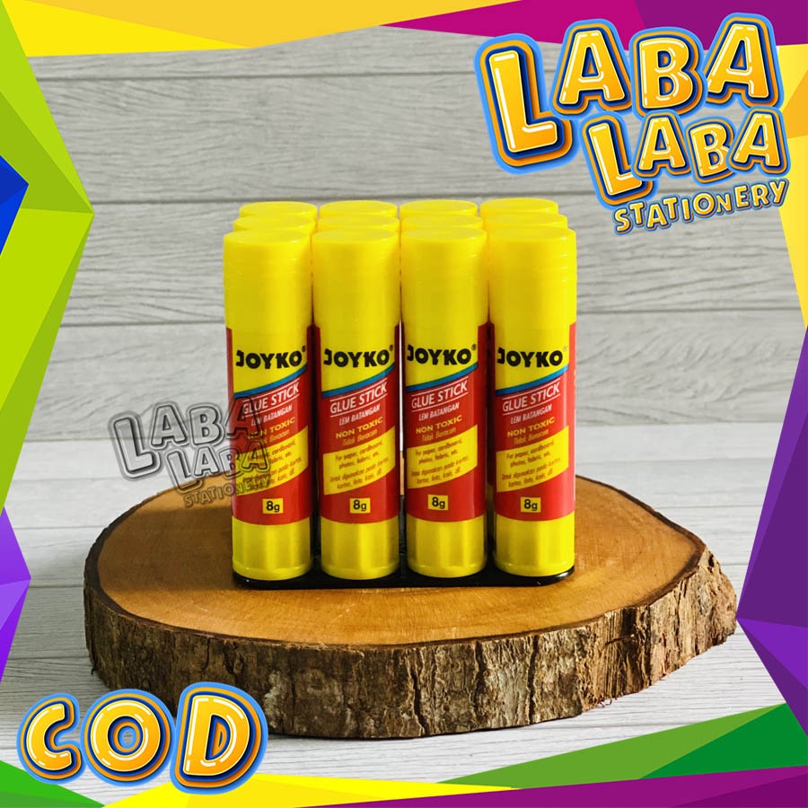 Jual LabalabaStationery Glue Stick Lem Stick Joyko 8 Gr GS 09 Lusin