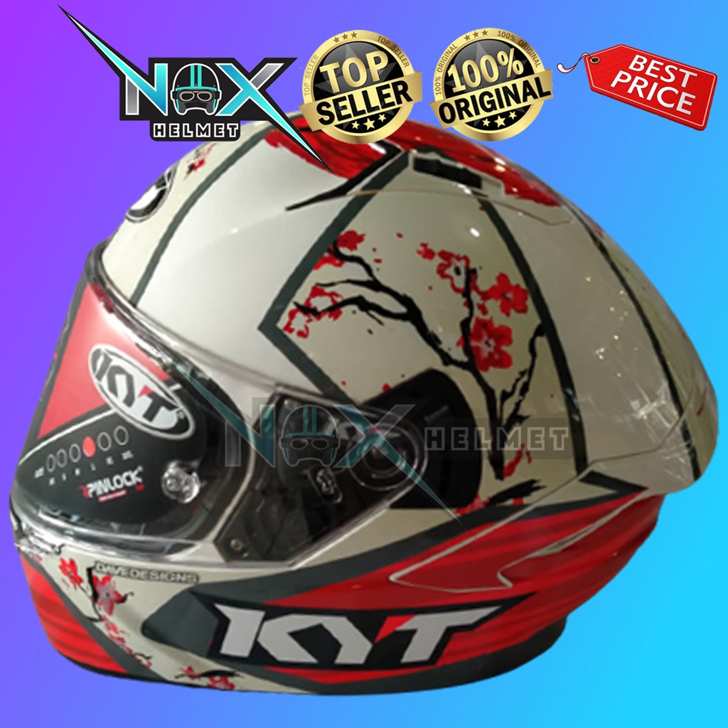 Jual Helm KYT NFR Xavi Sakura Replica Fullface Ongkir 3kg Shopee