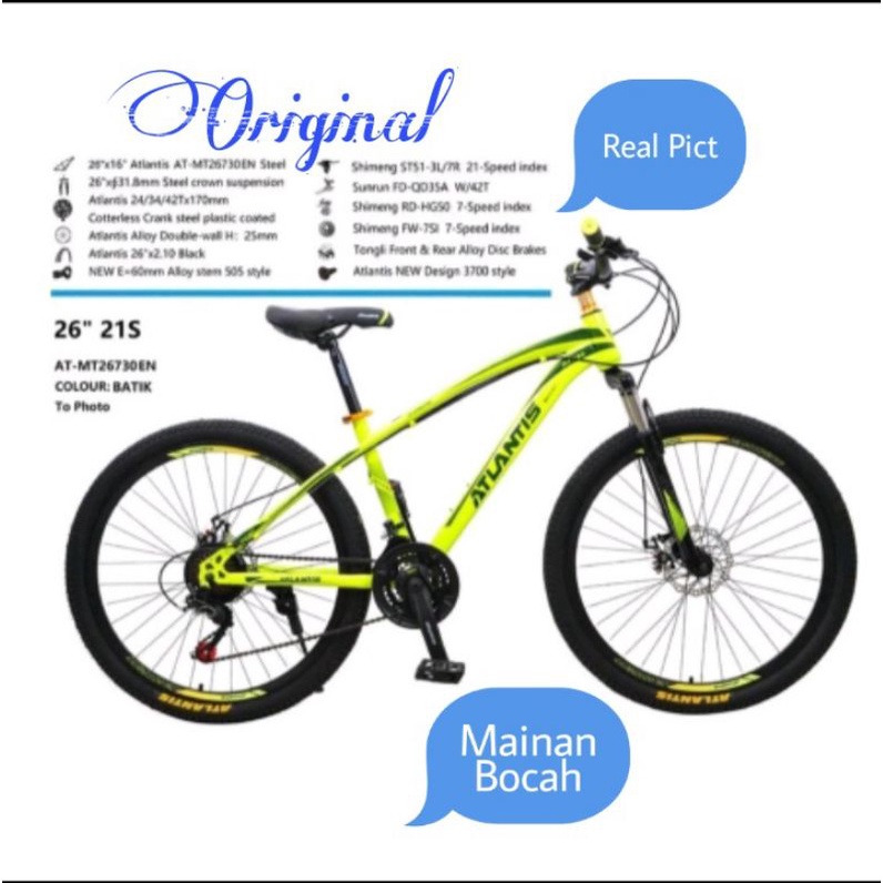 Jual Sepeda Gunung Mtb Atlantis At En Inch X Speed Shopee