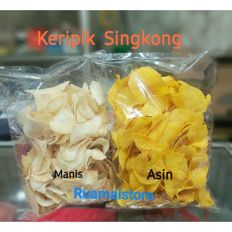 Jual KILO Keripik Singkong Asin Manis Gurih Gadung Mbote 250 Grams