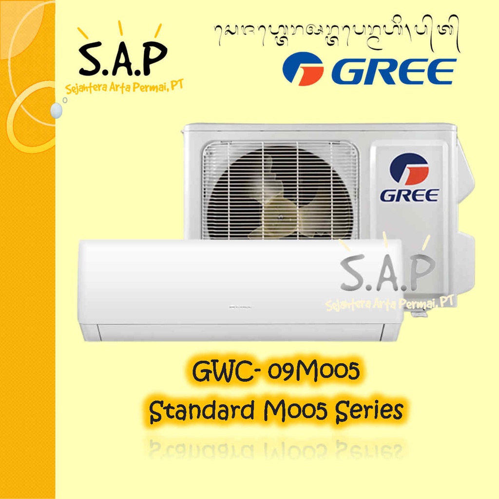 Jual AC Gree 1 Pk Standard GWC 09MOO5S 09MOO5S GWC 09MOO5A