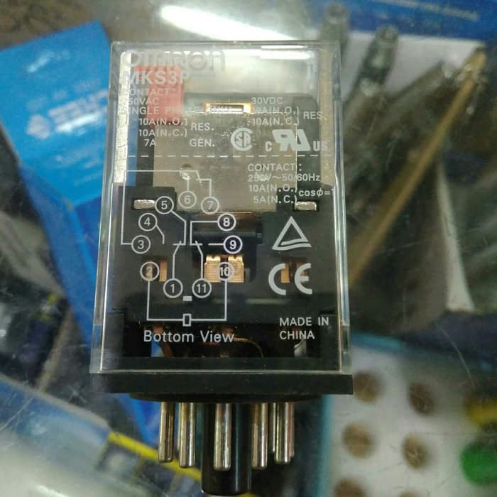 Jual Relay Omron Mk P Mks P Pin Pin Vac Volt V Shopee