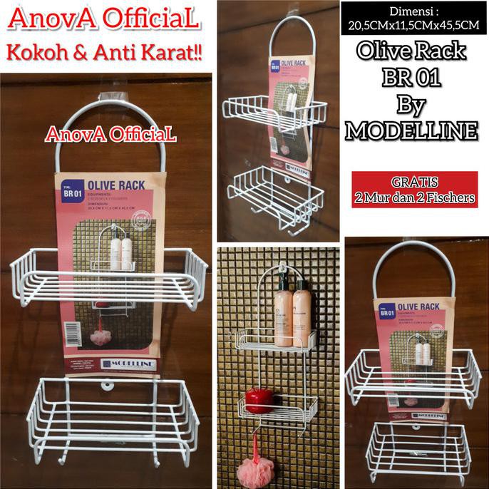 Jual Rak Olive Rack Olive Modelline Br Kamar Mandi Besi Anti