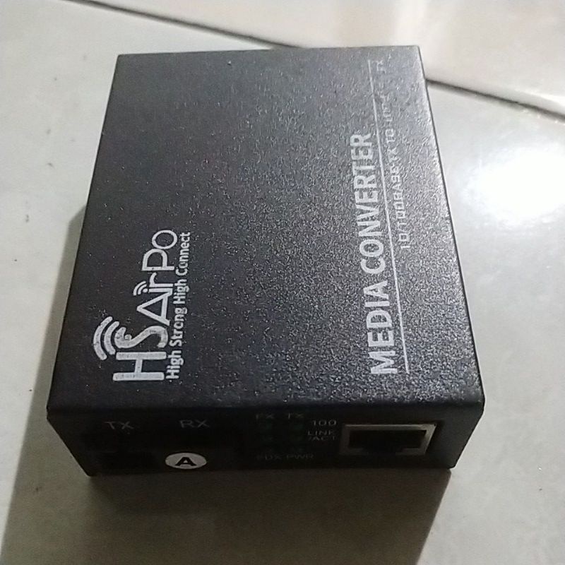 Jual HTB 3100 Media Konverter Fiber Optik Single Mode MATI Shopee