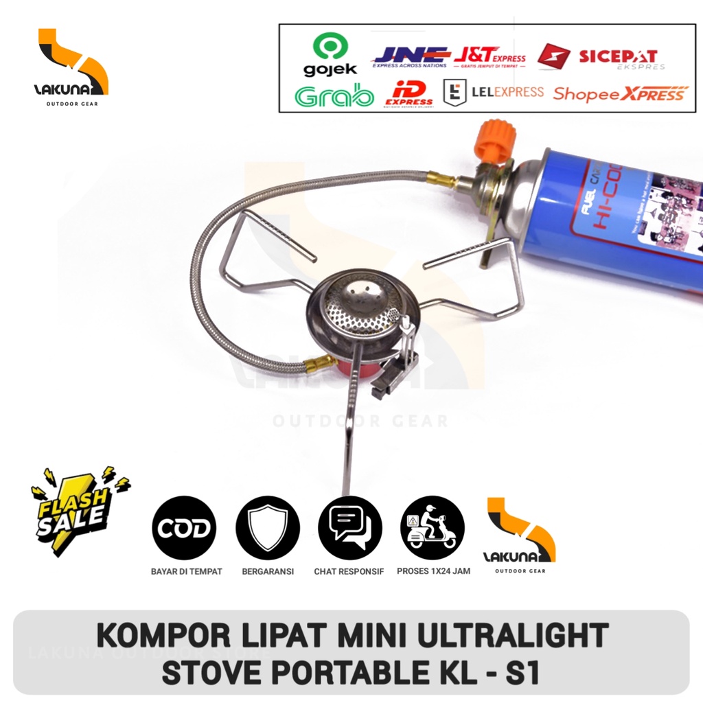 Jual Kompor Camping Lipat Ultralight Plus Adaptor Butane Hi Cook