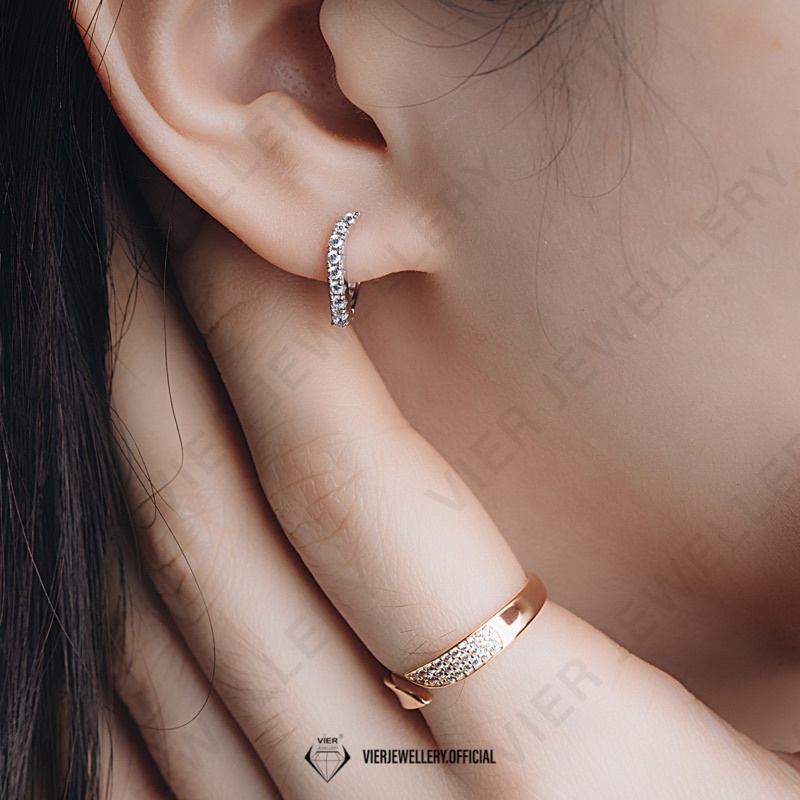 Jual Wynn Edition Earrings 12551 Anting Klip Simple Crystal Zirconia