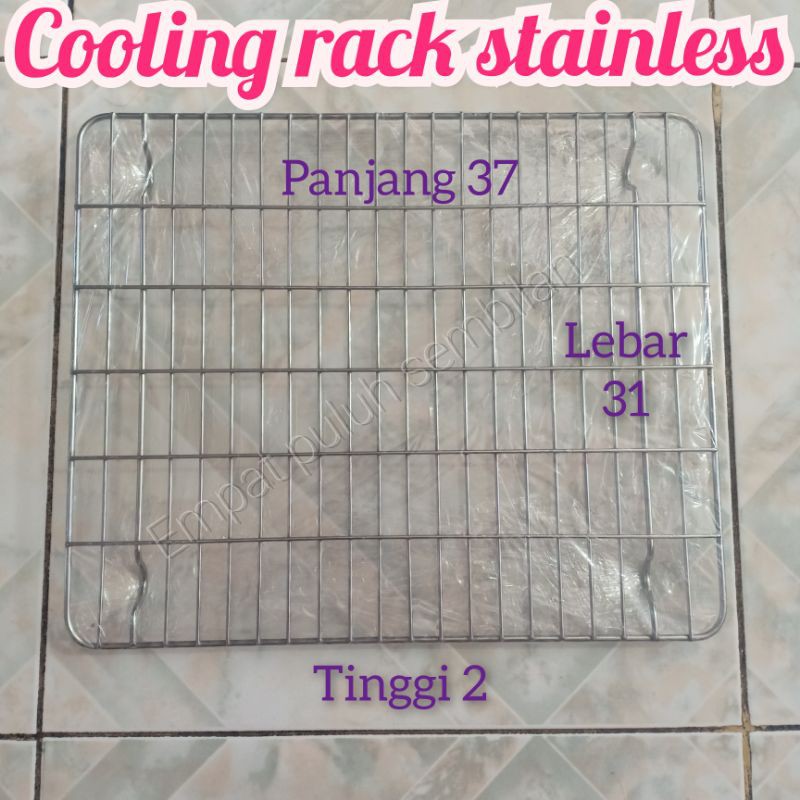 Jual Cooling Rack Besar Tatakan Kue Alas Roti Stainless Tatakan