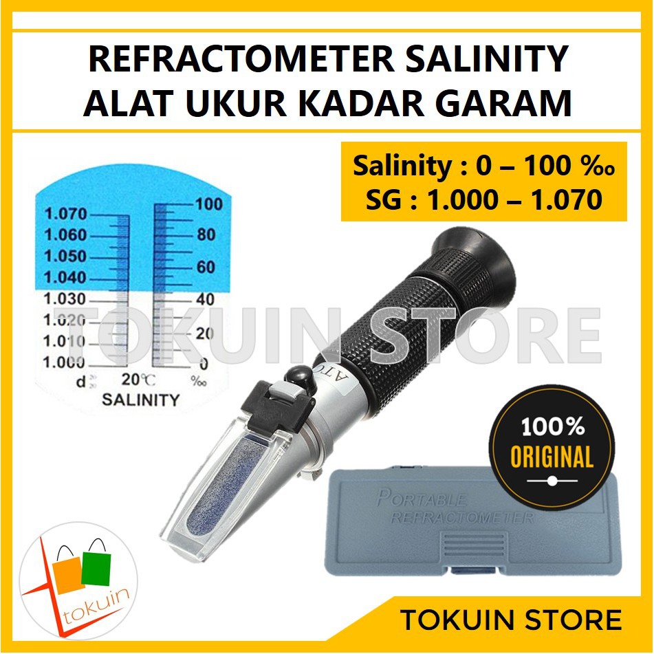 Jual Refraktometer Salinity Refractometer Alat Ukur Kadar Garam