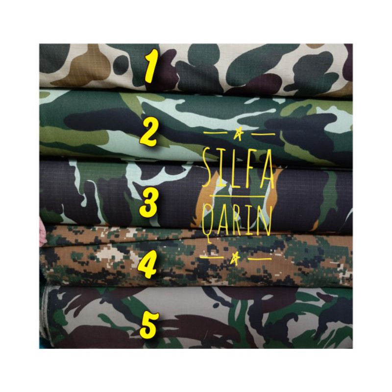 Jual KAIN LORENG ARMY TNI BAHAN LORENG TNI AD AU AL Harga Per 0 5