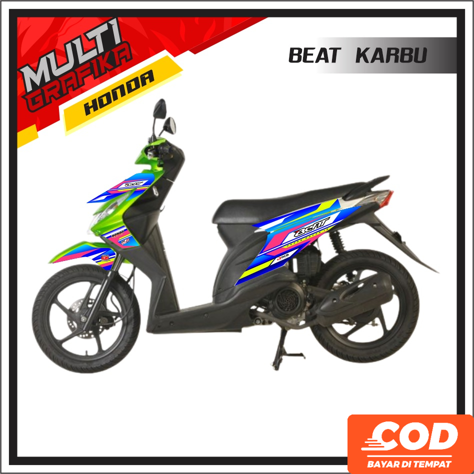 Jual Stiker Dekal Sticker Striping Motor HONDA BEAT KARBU 2008 2012