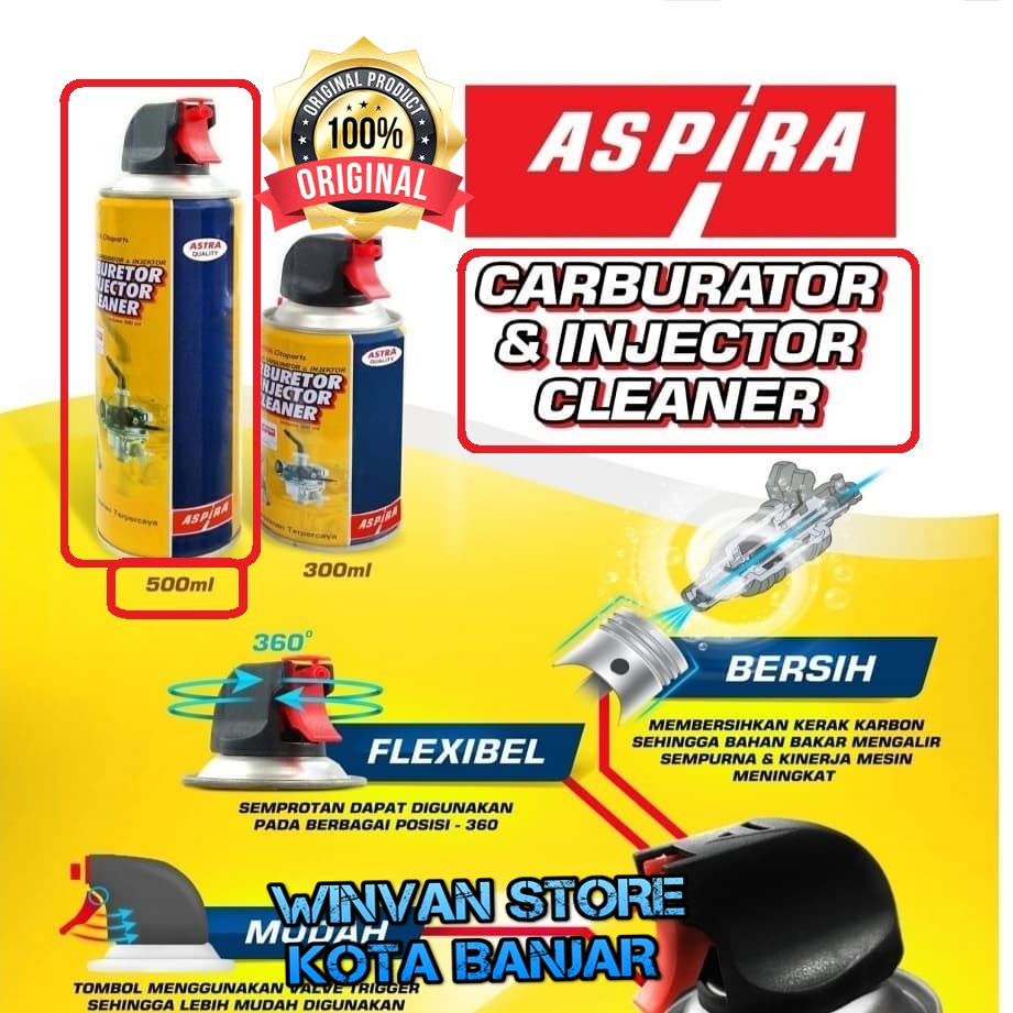 Jual Karbu Carburator Injector Cleaner ASPIRA Untuk Semua Tipe Motor