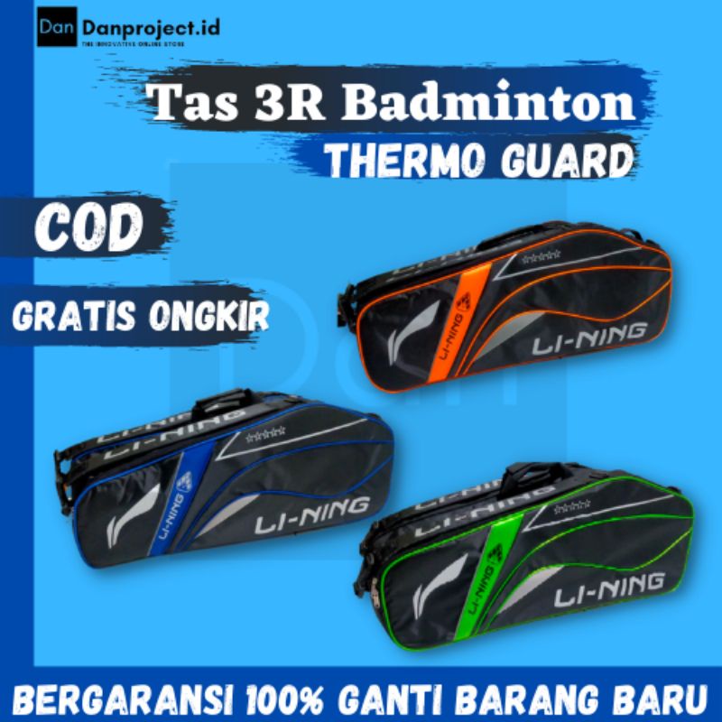 Jual Tas Raket Badminton Ransel Ruang Ln Thermo Guard T Shopee