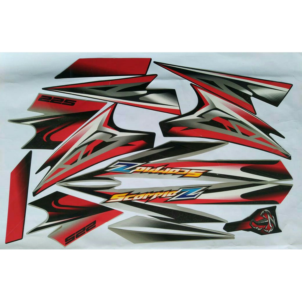 Jual Stiker Striping Lis Body Yamaha Scorpio Z Hitam Shopee