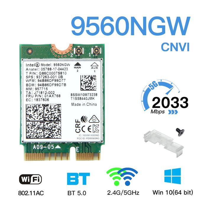 Jual Intel Ngw Bluetooth Ac Wifi Ac Card M Ngw