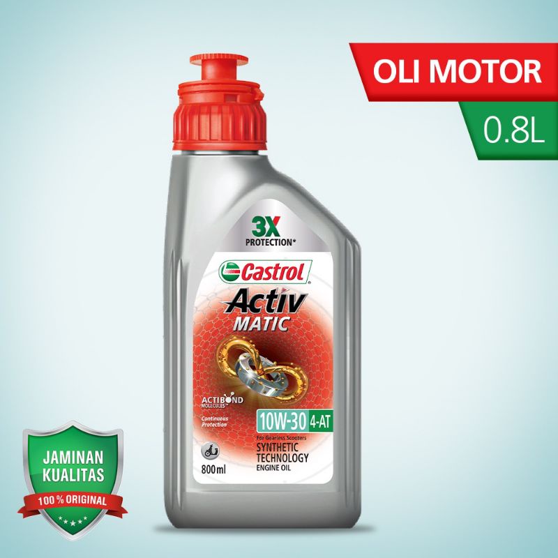 Jual Oli Mesin Motor Castrol Activ Matic W Kemasan Ml Shopee