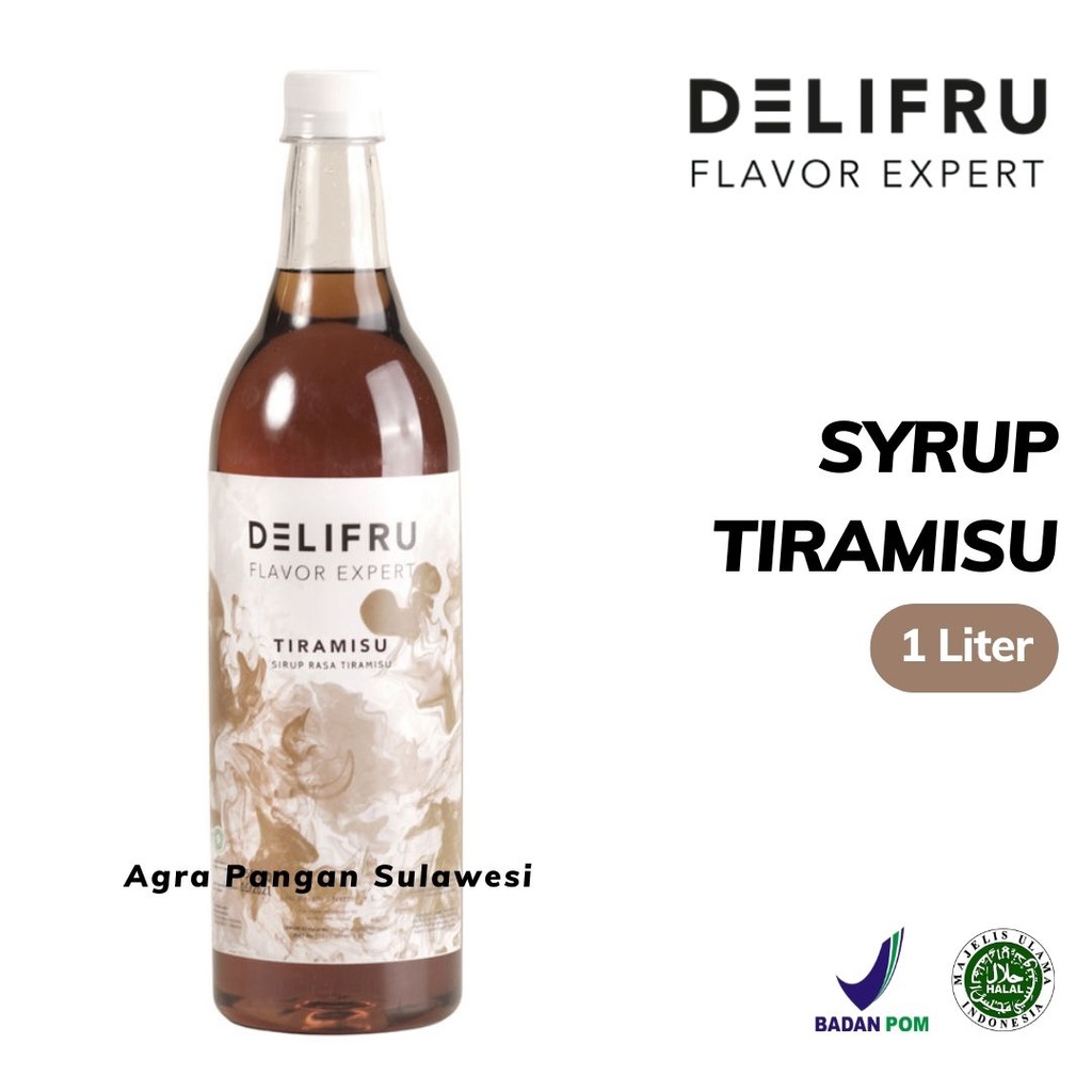 Jual Syrup TIRAMISU Delifru Sirup Coffee Chocolate Premium 1 L 1000