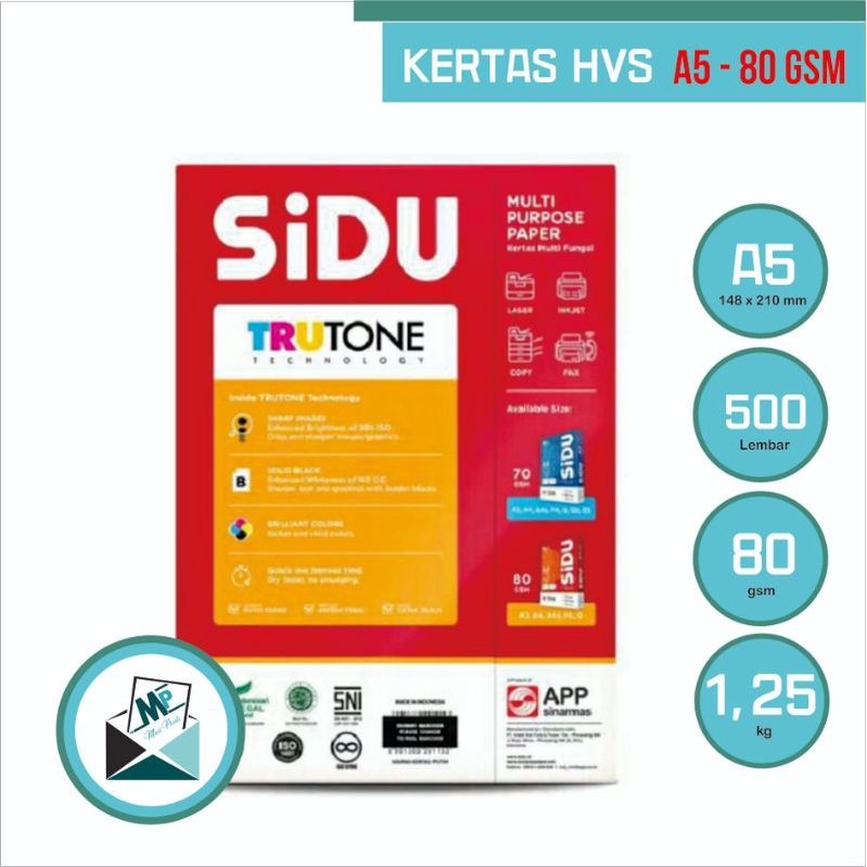 Jual KERTAS HVS A5 80 GSM 500 LEMBAR UKURAN KECIL POTONGAN