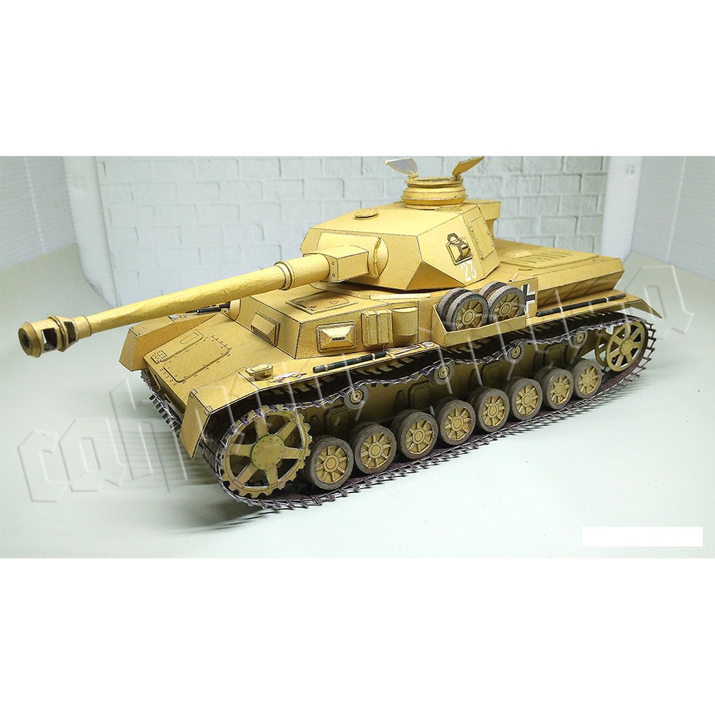 Jual DIY Model Kertas Perang Dunia II Tank Jerman Pz Kpfw IV Ausf G