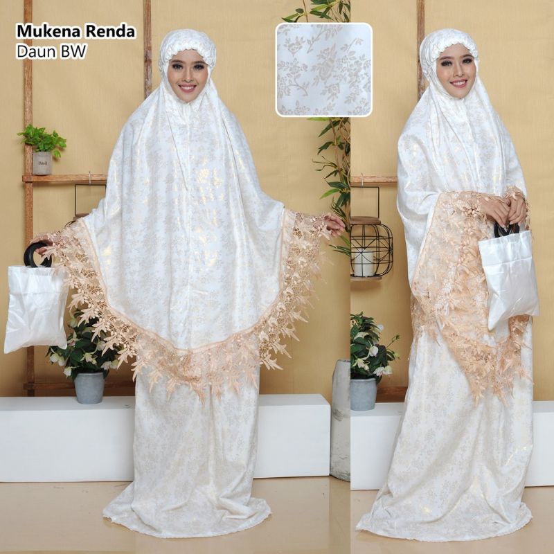 Jual MUKENA SUTRA PRADA KHADIJAH RENDA SEROJA SWAROVSKI PREMIUM