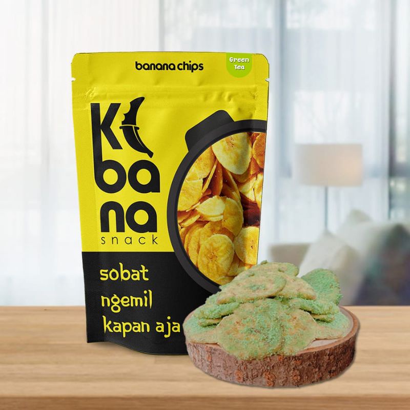 Jual Kibana Keripik Pisang Rasa Green Tea Tanpa Pengawet Tanpa Pewarna