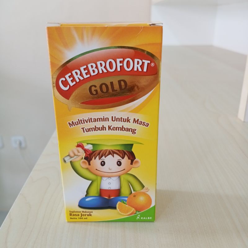 Jual Cerebrofort Gold 100 Ml Multivitamin Utk Masa Tumbuh Kembang