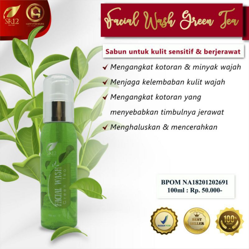 Jual Facial Wash Greentea New Packing Shopee Indonesia