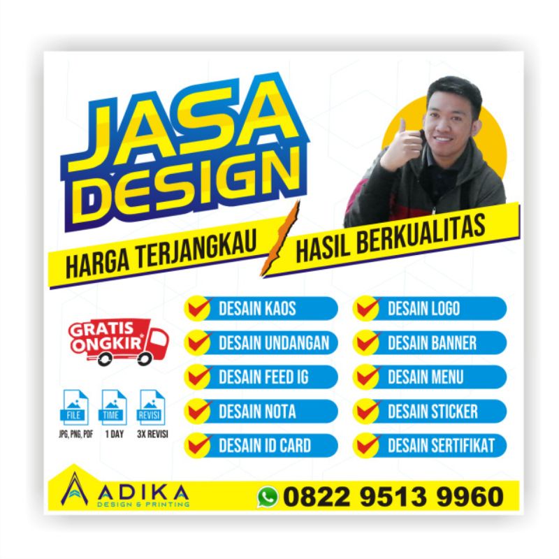 Jual JASA DESIGN Logo Banner X Banner Poster CV Brosur Sertifikat