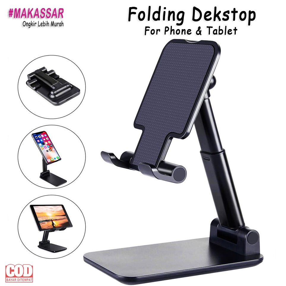 Jual Folding Dekstop Hd L Phone Holder Tablet Tab Ipad Stand